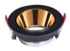 TL-FRAME 9 BG Low-Profile Round LED Downlight Frame 85x30mm with 75mm Cutout, Engineered for Energy Efficiency and Sleek Design in Modern Building Interiors